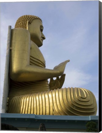 Framed Buddha Statue, Golden Temple Museum at Dambulla, Sri Lanka Print