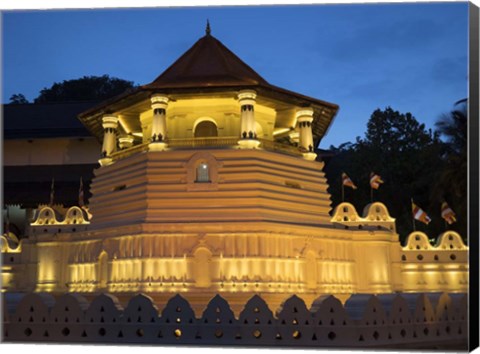 Framed Temple of the Sacred Tooth Relic, Kandy, Sri Lanka Print