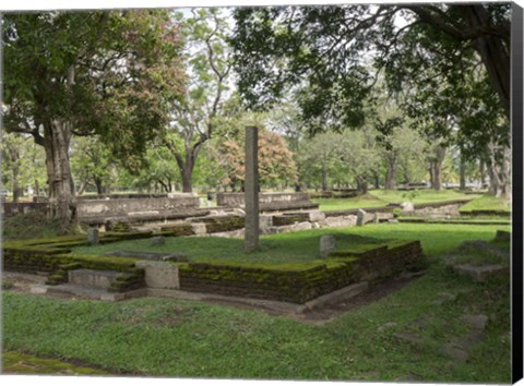 Framed Ruins at Jetavanaramaya Monastery, Anuradhapura, Sri Lanka Print