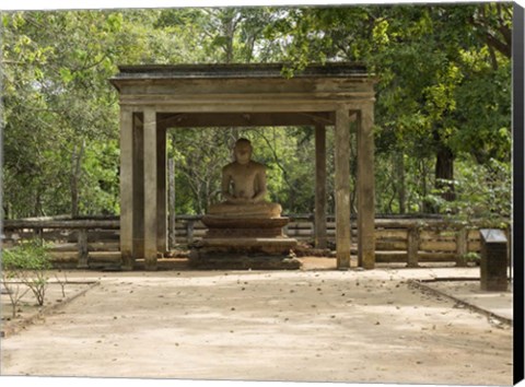 Framed Samadhi Buddha (4th century), Meditation pose, Sri Lanka Print