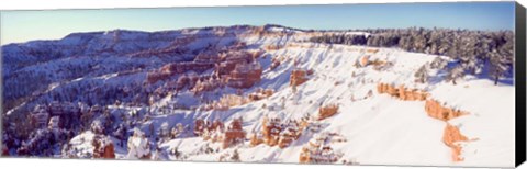 Framed Bryce Canyon with Snow, Utah Print