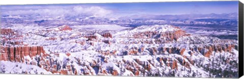 Framed Snow Covered Bryce Canyon, Utah Print