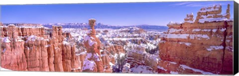 Framed Snow Over Bryce Canyon, Utah Print