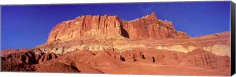 Framed Capitol Reef National Park with Blue Sky, Utah Print