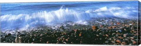 Framed Waves Breaking on the Beach, Baja California Print
