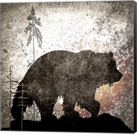 Framed Calling Bear Print