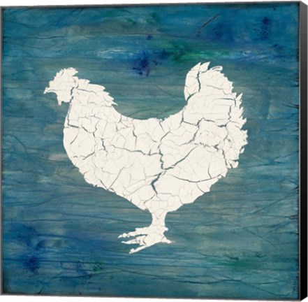 Framed Farm Chicken Print