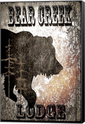 Framed Lodge Bear Creek Lodge Print