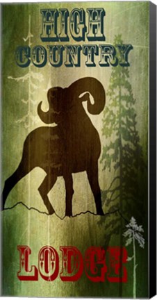 Framed Lodge High Country Lodge Print