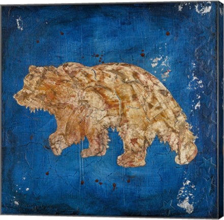 Framed Lodge Pole Pine Bear Print