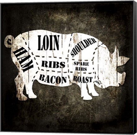 Framed Butcher Shop I Print