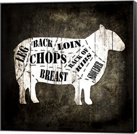 Framed Butcher Shop IV Print