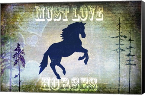 Framed Country Horse II Print