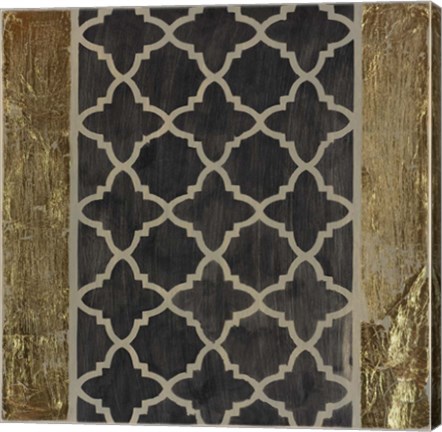 Framed Black N' Gold I Print
