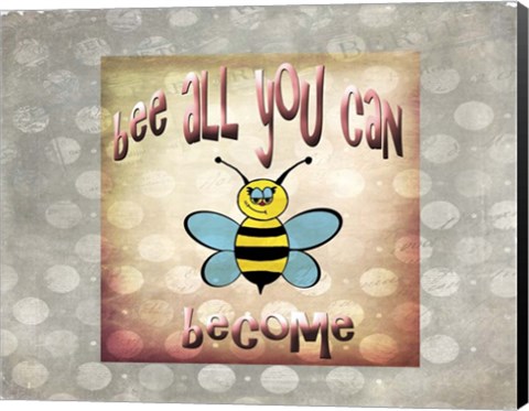 Framed Bee All You Can Become 2 Print