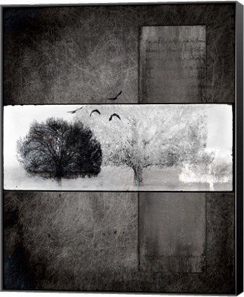 Framed Black Tree 1 Print