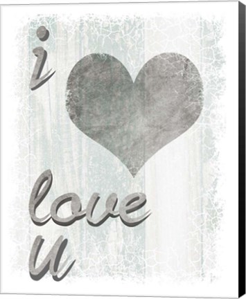 Framed I Love You Print