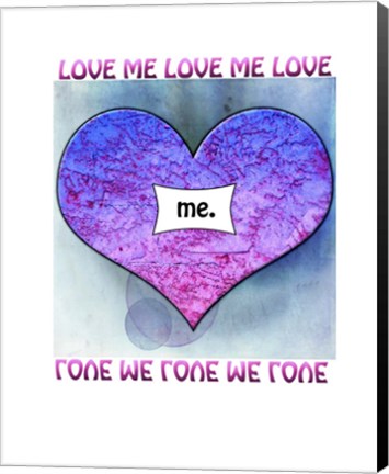 Framed Love Me Print