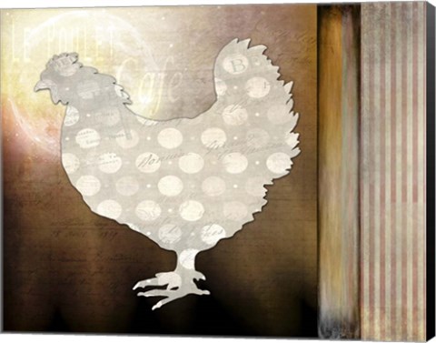 Framed Morning Chicken 1 Print