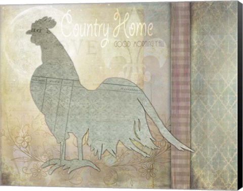 Framed Morning Chicken 3 Print