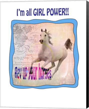 Framed Rev Up Your Horses Print