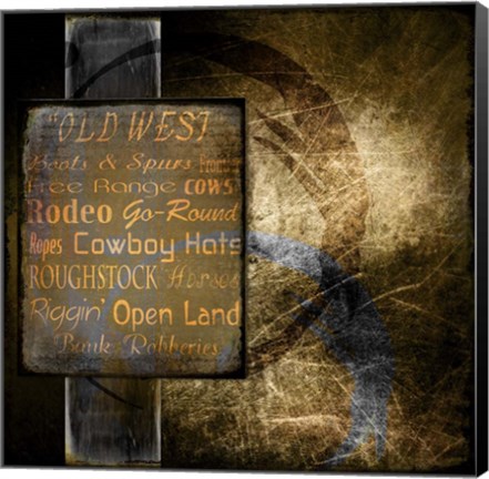 Framed Old West Print