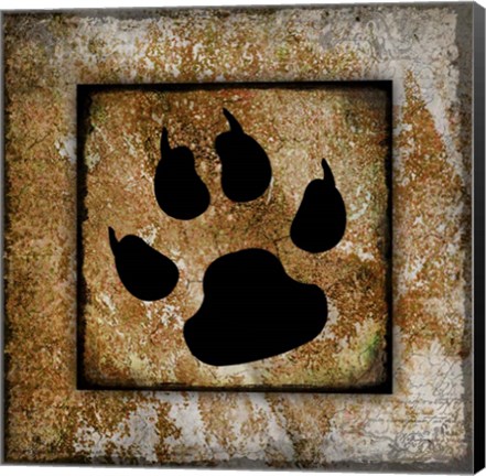 Framed Your True Friend Paw Print Print
