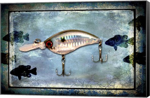 Framed Fishing - Big Mouth Lure Print
