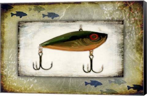 Framed Fishing - Bait Lure Print