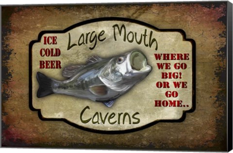 Framed Large Mouth Cavern II Print