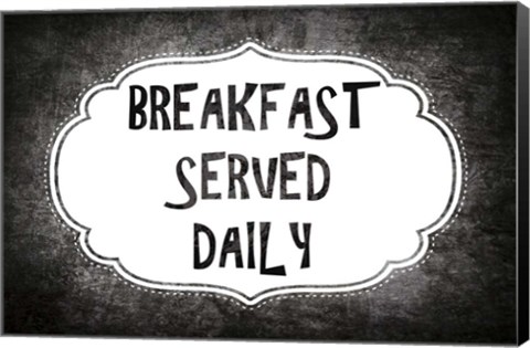 Framed Breakfast Served Print
