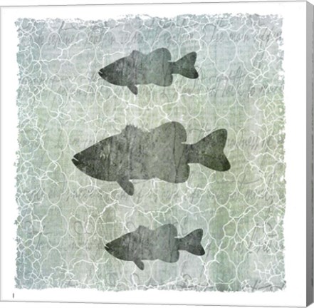 Framed Life Is Better At The Lake Bass Print