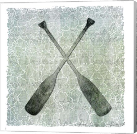 Framed Life Is Better At The Lake Oars 2 Print