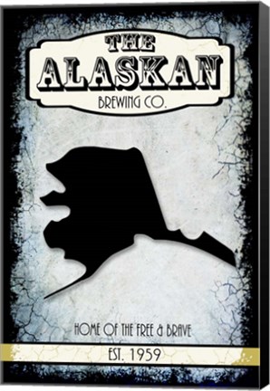 Framed States Brewing Co - Alaska Print