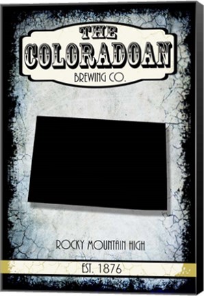Framed States Brewing Co - Colorado Print
