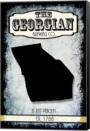 Framed States Brewing Co - Georgia Print