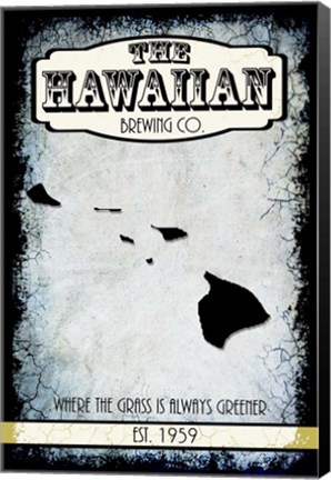 Framed States Brewing Co - Hawaii Print
