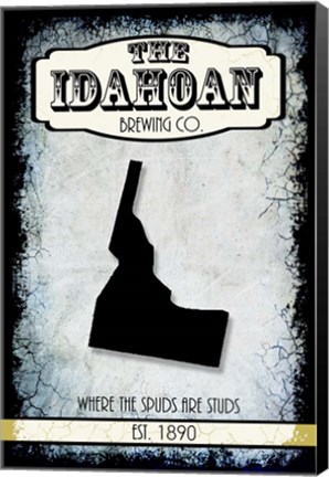 Framed States Brewing Co - Idaho Print