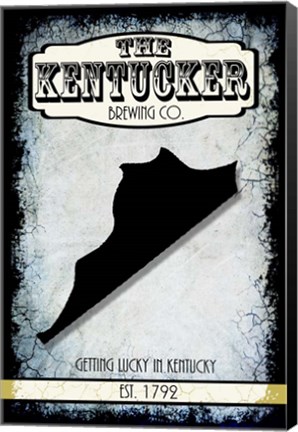 Framed States Brewing Co - Kentucky Print