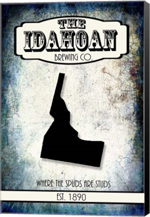 Framed States Brewing Co - layers Print