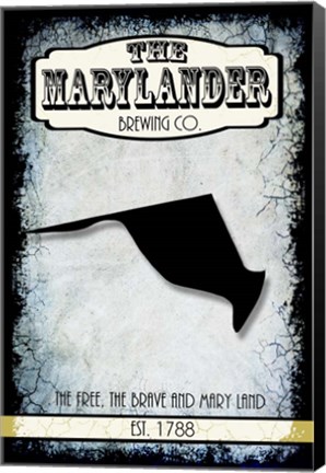 Framed States Brewing Co - Maryland Print