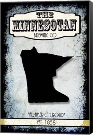 Framed States Brewing Co - Minnesota Print