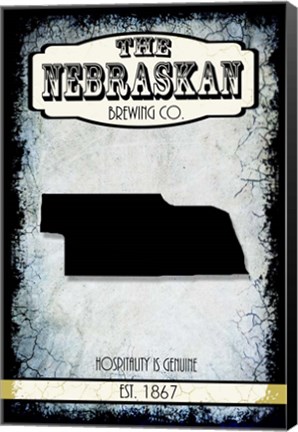 Framed States Brewing Co - Nebraska Print