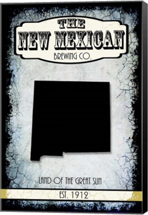 Framed States Brewing Co - New Mexico Print
