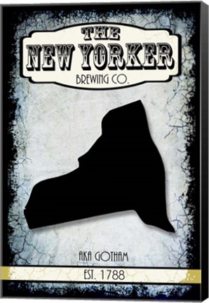 Framed States Brewing Co - New York Print