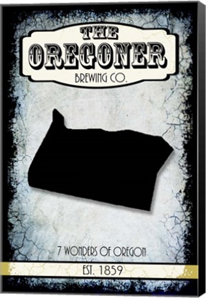Framed States Brewing Co - Oregon Print