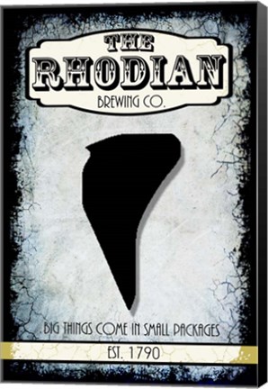 Framed States Brewing Co - Rhode Island Print