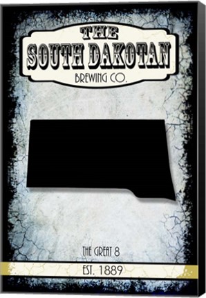 Framed States Brewing Co - South Dakota Print