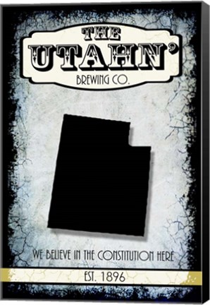 Framed States Brewing Co - Utah Print