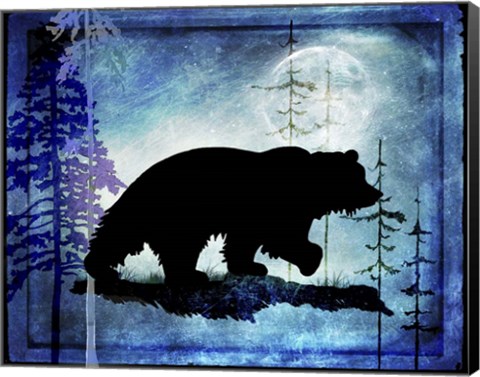 Framed Midnight Bear Print